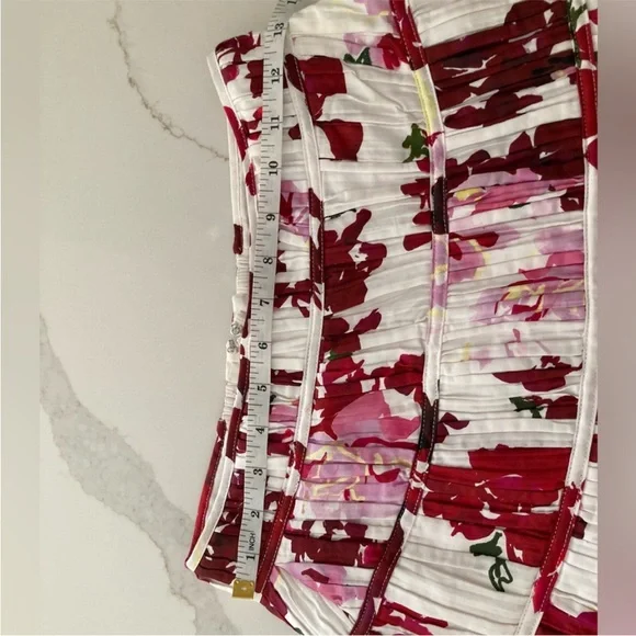 Aje Floral Bubble Mini Skirt Like New Size 8 - Picture 8 of 8